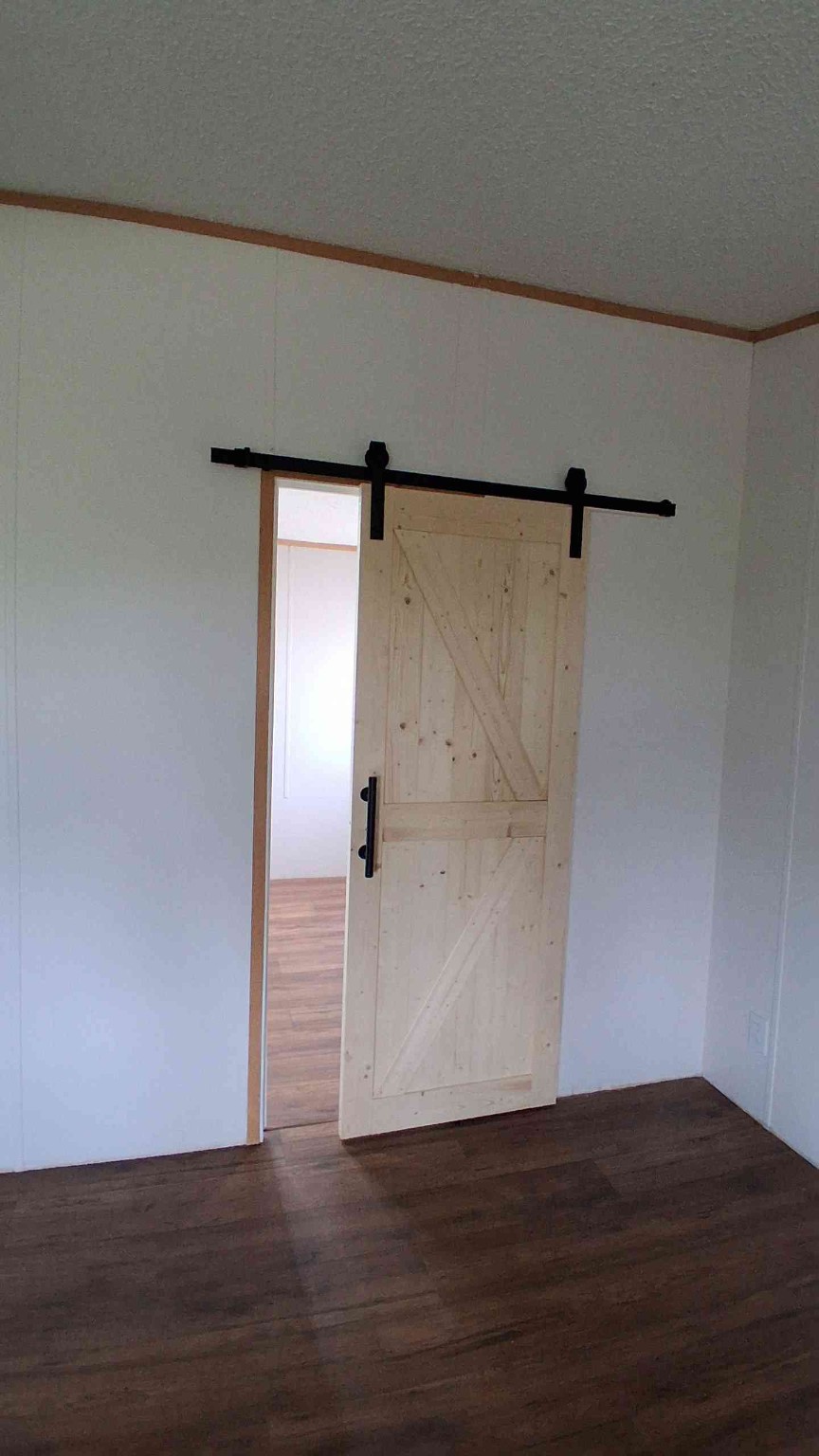 Custom barn door installation